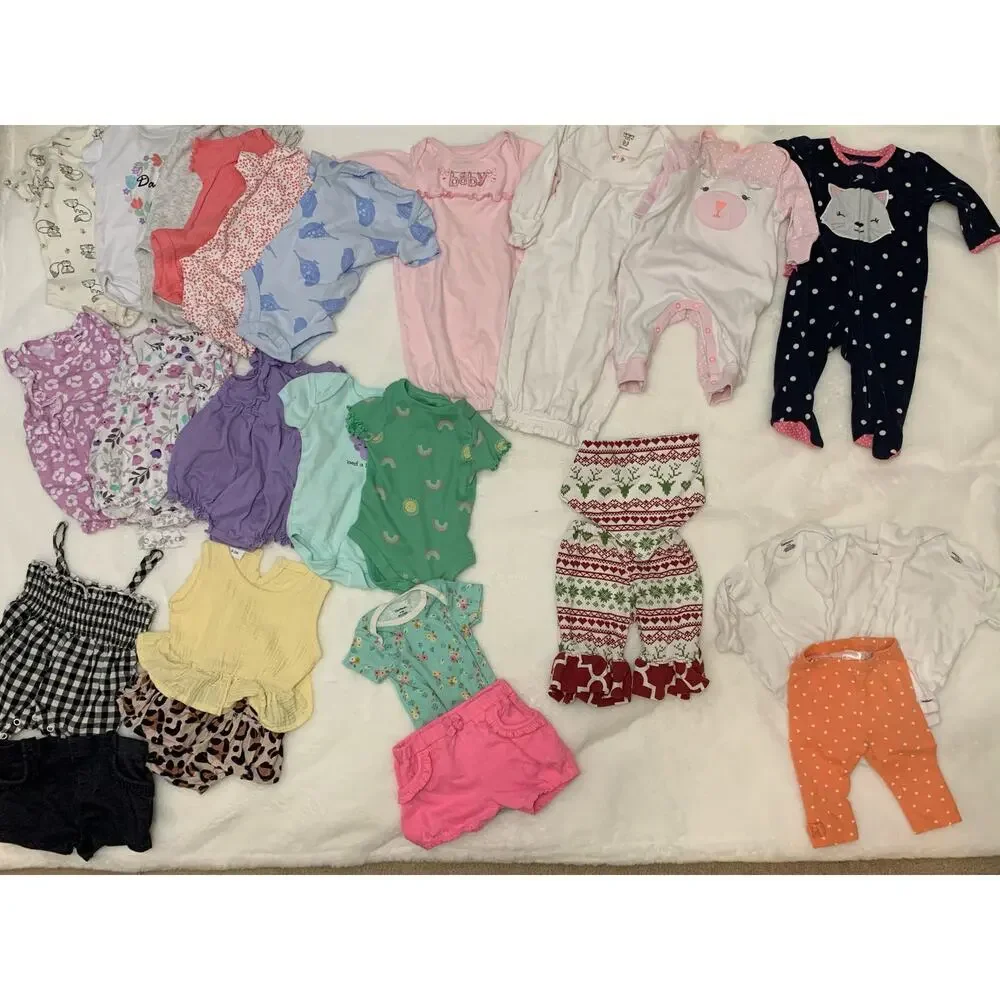 Carter's Baby‎ Girl Clothing Bundle 0-3 Months 27-Piece Set